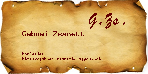 Gabnai Zsanett névjegykártya
